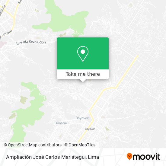 Ampliación José Carlos Mariátegui map