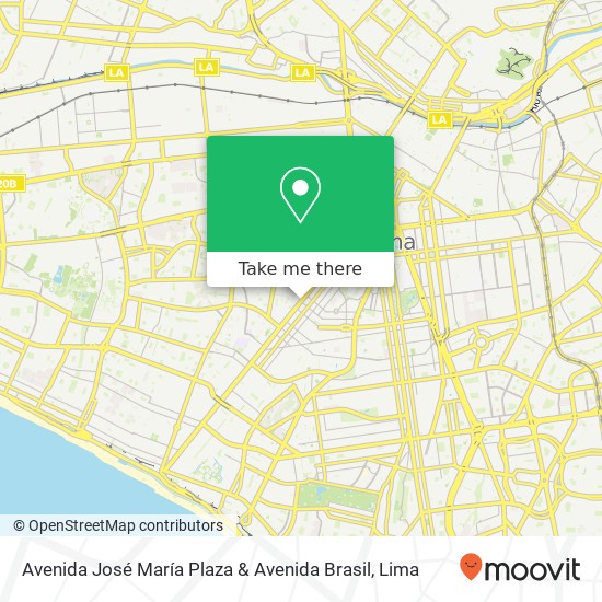 Avenida José María Plaza & Avenida Brasil map