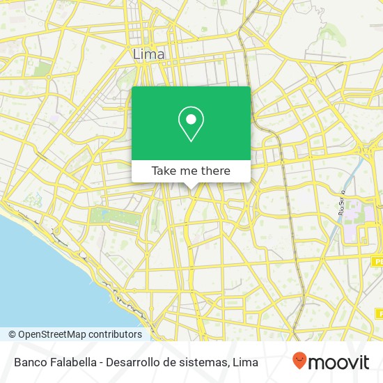 Banco Falabella - Desarrollo de sistemas map