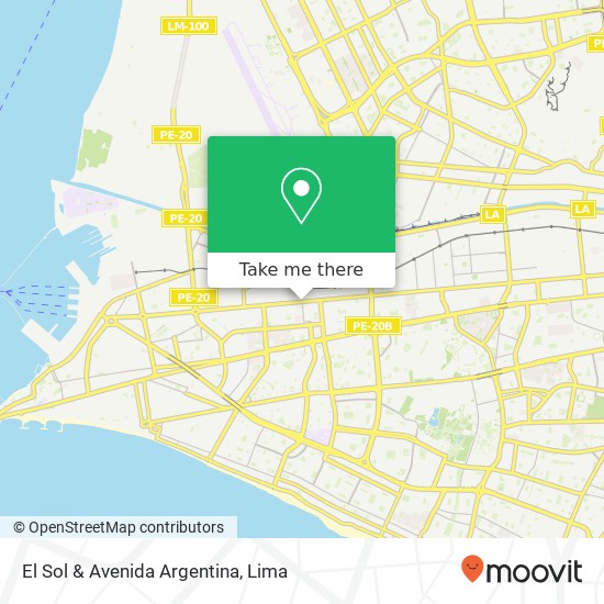 El Sol & Avenida Argentina map