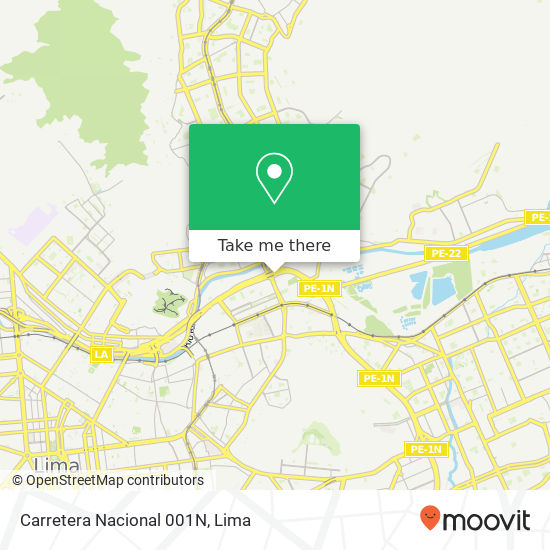 Carretera Nacional 001N map