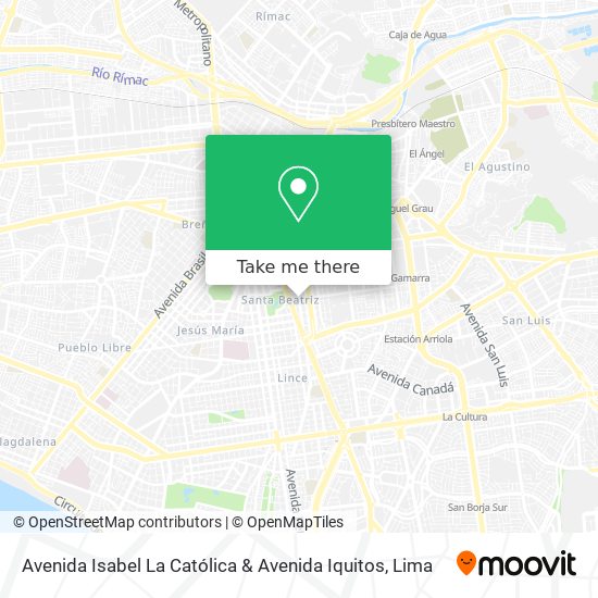 Avenida Isabel La Católica & Avenida Iquitos map