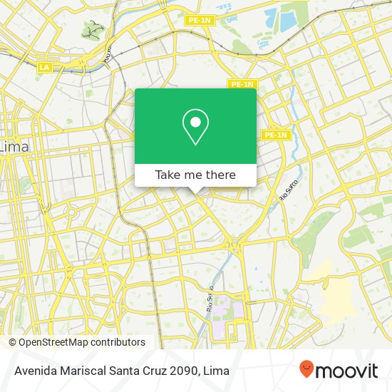 Avenida Mariscal Santa Cruz 2090 map