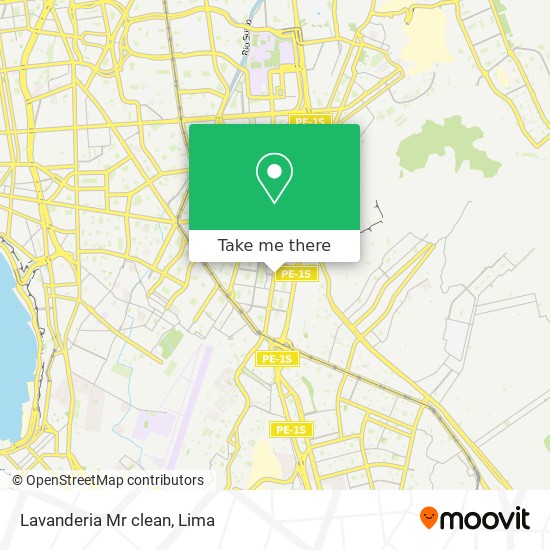 Lavanderia Mr clean map