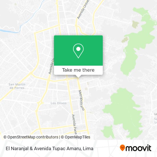 El Naranjal & Avenida Tupac Amaru map