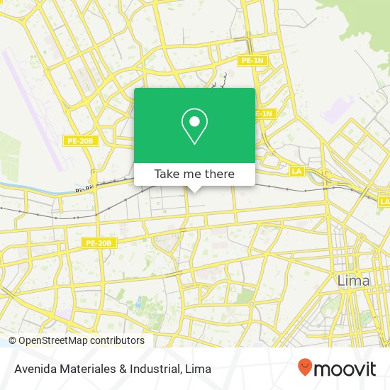 Avenida Materiales & Industrial map