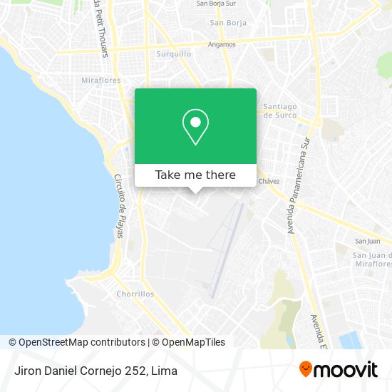 Jiron Daniel Cornejo 252 map