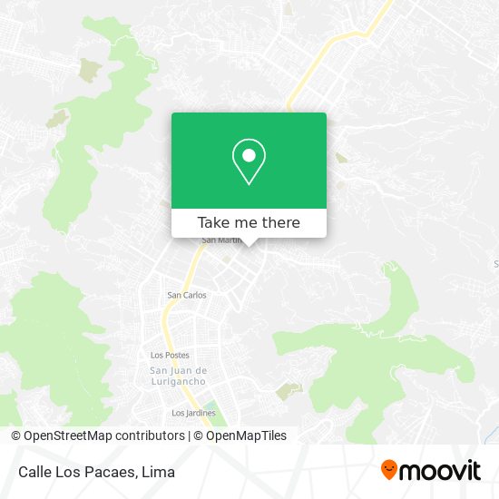 Calle Los Pacaes map