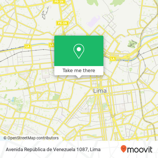 Avenida República de Venezuela 1087 map