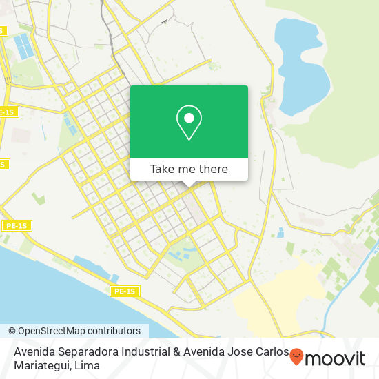 Avenida Separadora Industrial & Avenida Jose Carlos Mariategui map