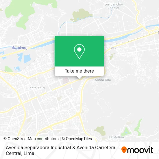 Avenida Separadora Industrial & Avenida Carretera Central map