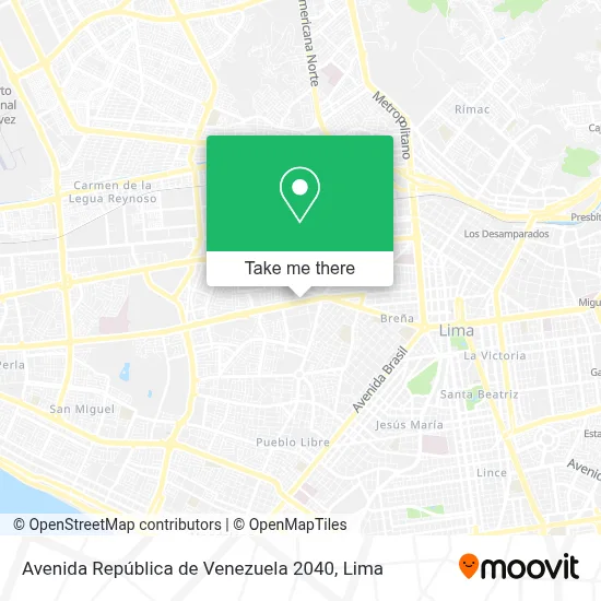 Avenida República de Venezuela 2040 map
