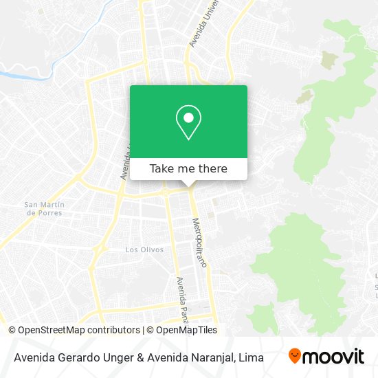 Avenida Gerardo Unger & Avenida Naranjal map