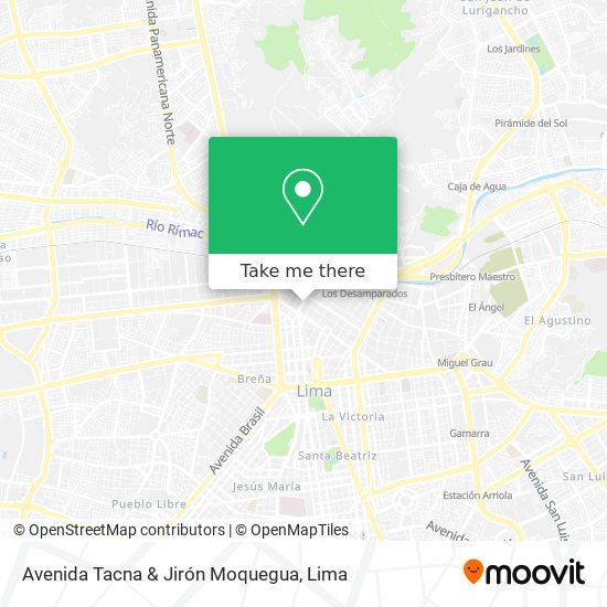 Avenida Tacna & Jirón Moquegua map