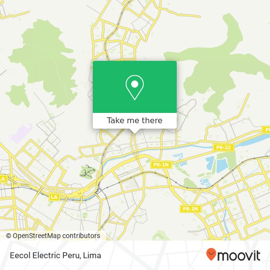 Eecol Electric Peru map