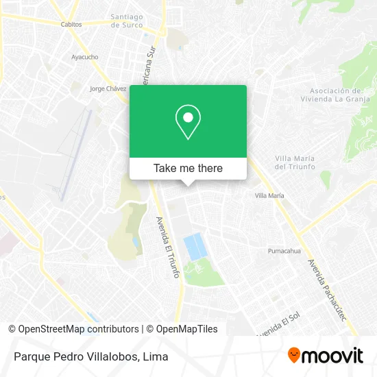 Parque Pedro Villalobos map