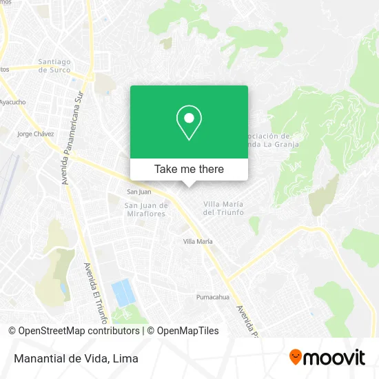 Manantial de Vida map