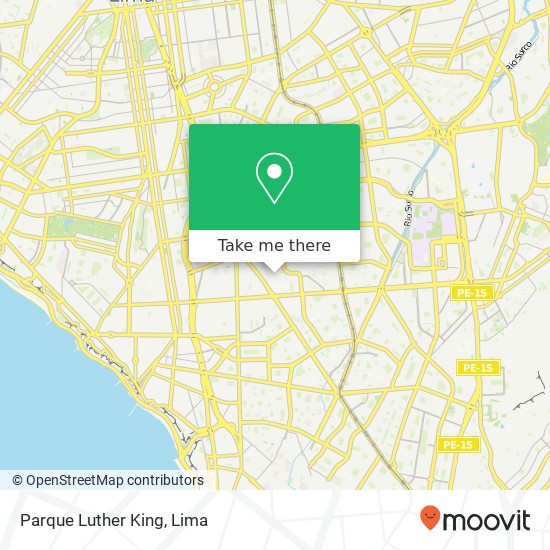 Parque Luther King map