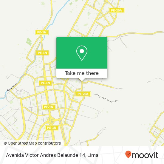 Avenida Victor Andres Belaunde 14 map