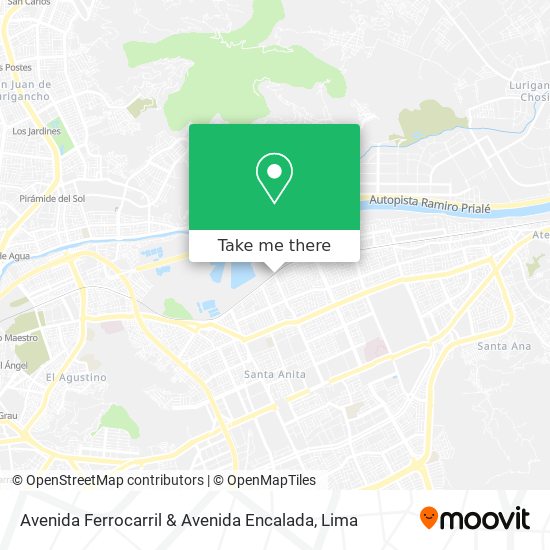 Avenida Ferrocarril & Avenida Encalada map