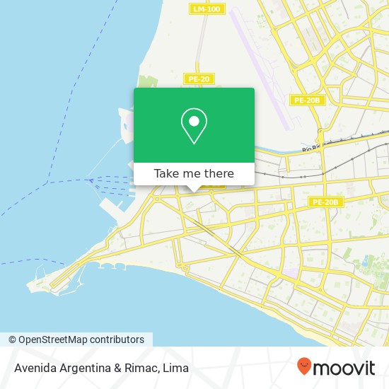 Avenida Argentina & Rimac map