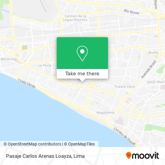 Pasaje Carlos Arenas Loayza map