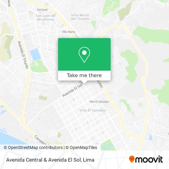 Avenida Central & Avenida El Sol map