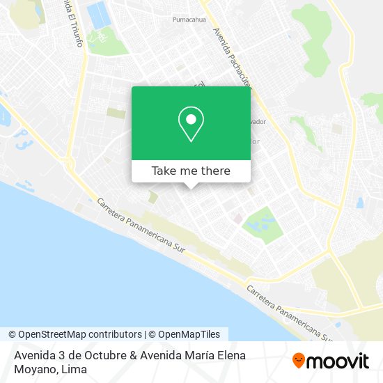Mapa de Avenida 3 de Octubre & Avenida María Elena Moyano