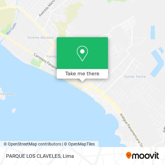 PARQUE LOS CLAVELES map