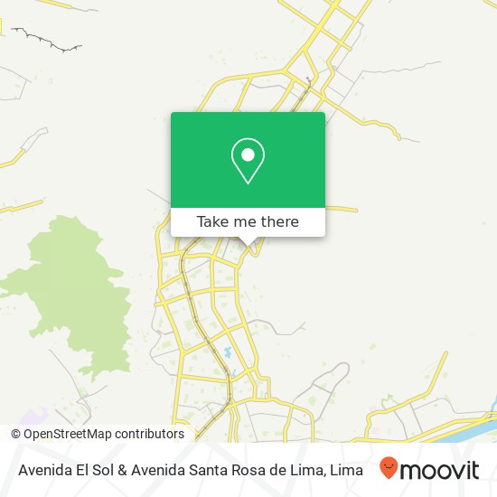 Avenida El Sol & Avenida Santa Rosa de Lima map