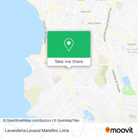 Lavanderia Lavazul Matellini map