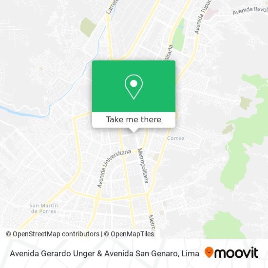 Avenida Gerardo Unger & Avenida San Genaro map