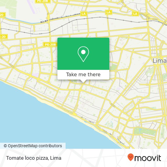 Mapa de Tomate loco pizza