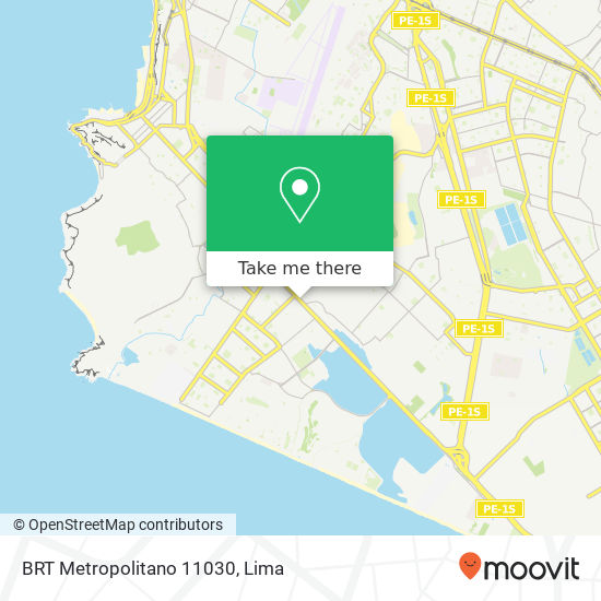 BRT Metropolitano 11030 map