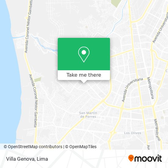 Villa Genova map