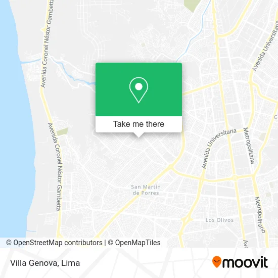 Villa Genova map