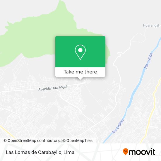 Las Lomas de Carabayllo map