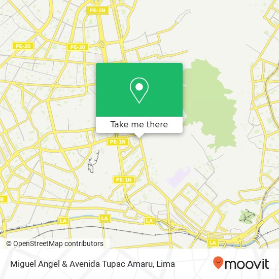 Miguel Angel & Avenida Tupac Amaru map