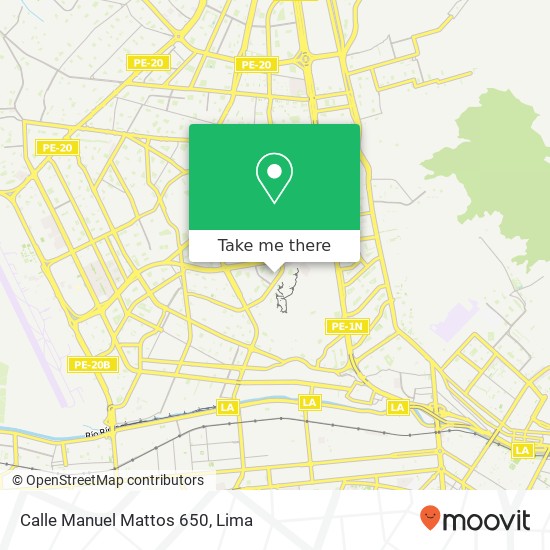 Mapa de Calle Manuel Mattos 650