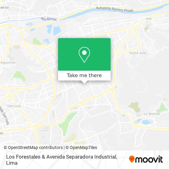 Los Forestales & Avenida Separadora Industrial map