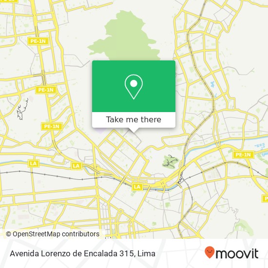 Mapa de Avenida Lorenzo de Encalada 315