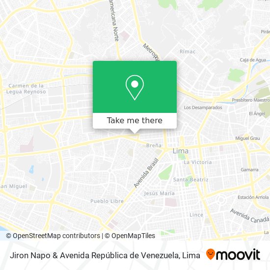 Jiron Napo & Avenida República de Venezuela map