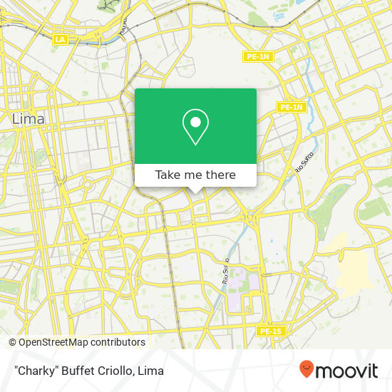 "Charky" Buffet Criollo map