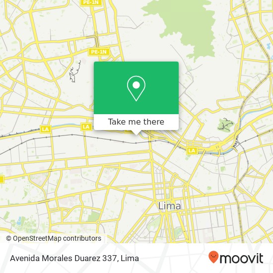 Avenida Morales Duarez 337 map