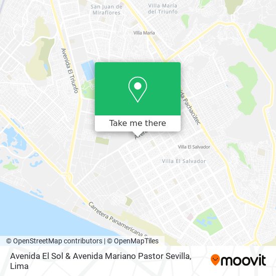 Mapa de Avenida El Sol & Avenida Mariano Pastor Sevilla