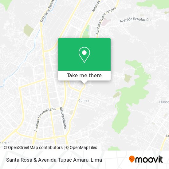 Mapa de Santa Rosa & Avenida Tupac Amaru