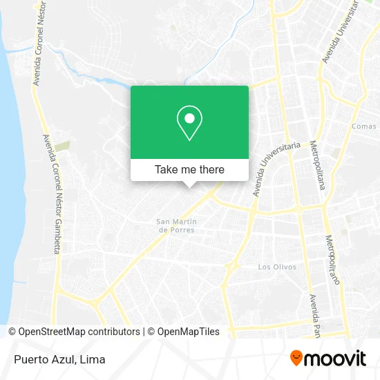 Puerto Azul map