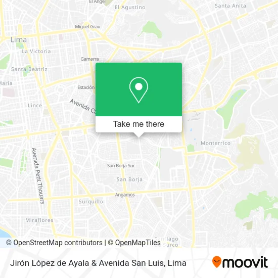Mapa de Jirón López de Ayala & Avenida San Luis