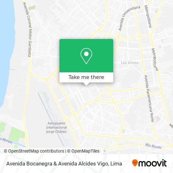 Avenida Bocanegra & Avenida Alcides Vigo map