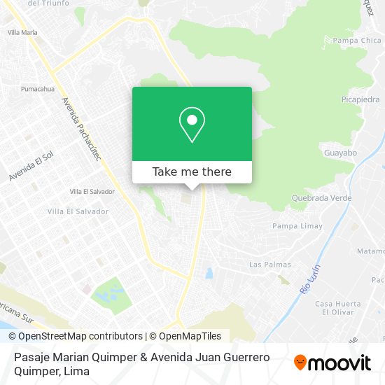 Pasaje Marian Quimper & Avenida Juan Guerrero Quimper map